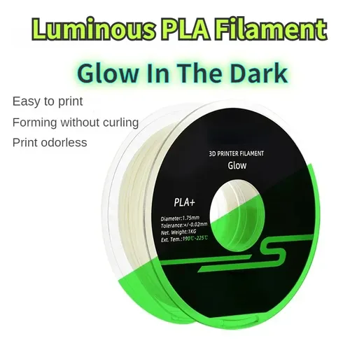 Leuchtendes Pla-Filament Glow Pla Leuchtendes Filament 1 75mm im Dunkeln leuchten 1kg Spule fit