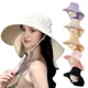 Chapeau de soleil d'extérieur pour femmes et filles chapeau de pêche chapeau à large bord