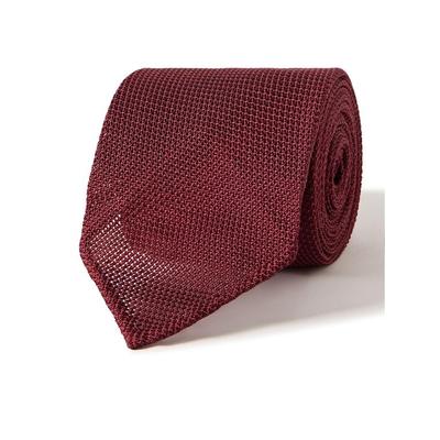 8cm Silk-grenadine Tie - Red - Drake's Ties