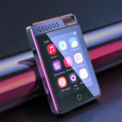 Newest RUIZU C1 Metal Bluetooth 5.0 MP3 Music Player Built-in Speaker MP4 Player 2.4 inch Full Touch Screen Radio HIFI Walkman