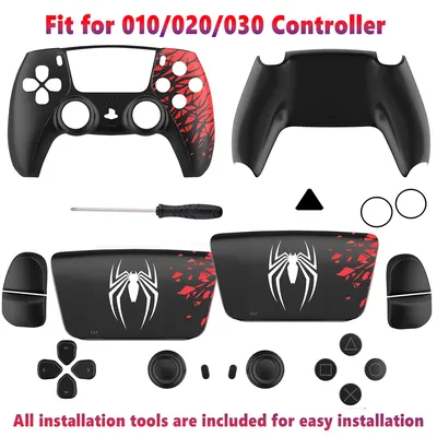 18-1Limited spider for PS5 Controller Shell Touchpad Gamepad Cover Replacement Front Back Plates Handle Case for BDM-010/020/030