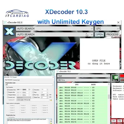 New XDecoder 10.3 DTC Remover DTC OFF Delete Software Disable Error off DTCRemover for many Laptops