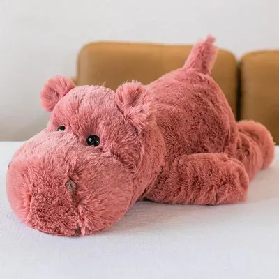 Dinosaur Hippo Weighted Plush Toy Cartoon Plushie Animals Doll Soft Stuffed Plush For Kids Girls