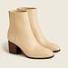 J. Crew Shoes | J.Crew Sadie Stacked-Heel Ankle Boots In Leather | Color: Tan | Size: 9