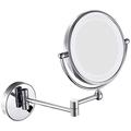 NOALED Makeup Mirror Vanity Mirror Bathroom Wall Mount Mirror,LED Makeup Mirror Folding Telescopic Beauty Mirror Magnification for Dressing Tables Bedroom Cosmetic Mirror