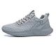 HJBFVXV Men's Espadrilles White Men Sneakers Shoes for Men Mesh Breathable Summer Casual Walking Sneaker Tenis (Color : Gray, Size : 6.5 UK)