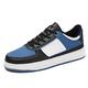 HJBFVXV Men's Espadrilles Men Sneakers Platform Laced Men Casual Shoes Low Top Flat Vulcanize Shoes Male Skate Shoes (Color : Black Blue, Size : 6.5 UK)