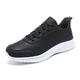 HJBFVXV Men's Espadrilles Men Casual Shoes Leather Waterproof Lightweight Comfortable Breathable Walking Sneakers Lace Tenis Masculino (Color : Black White, Size : 7.5 UK)