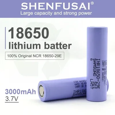 INR-Batterie aste au lithium-ion pour cigarettes électroniques outils électriques 186Liqu29E