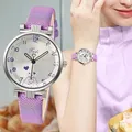 Damen uhr Leder armband Armbanduhr Quarzuhren für Damen Freizeit uhr Damen uhren Geschenk reloj