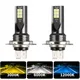 2 pezzi H7 H4 LED faro per auto H11 H8 H9 H16JP H1 H3 9005 Hb3 9006 Hb4 fendinebbia per auto super luminoso guida luce di marcia 6500K 12V