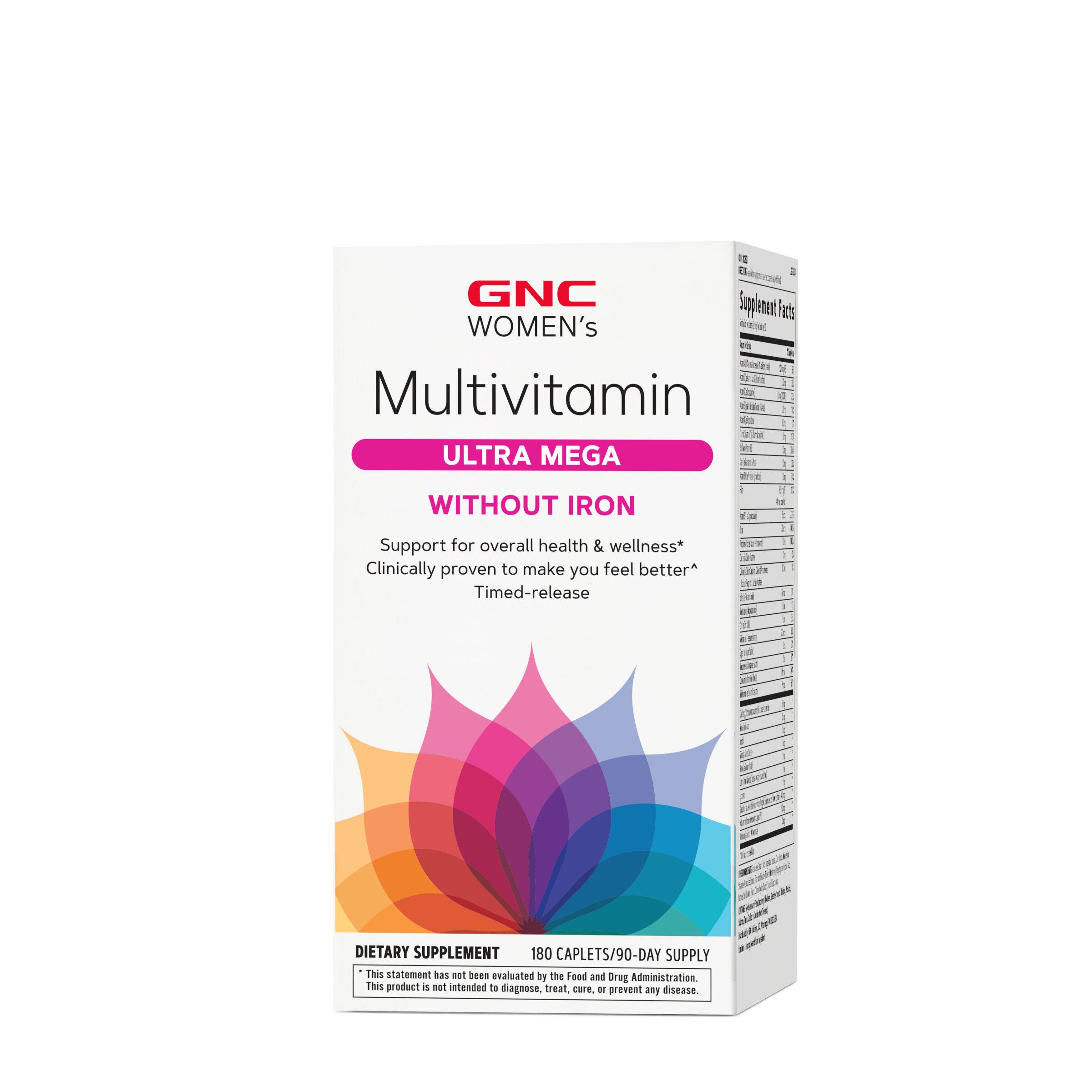 Multivitamin Ultra Mega Without Iron Healthy - 180 Caplets (90 Servings)