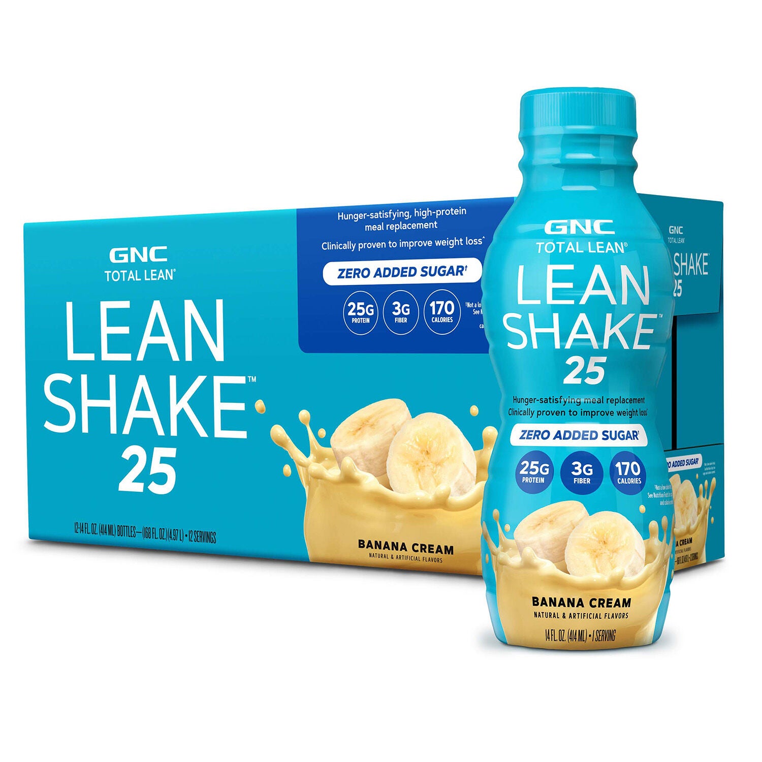 Lean Shake™ 25 Healthy - Banana Cream 14Oz. (12 Bottles)