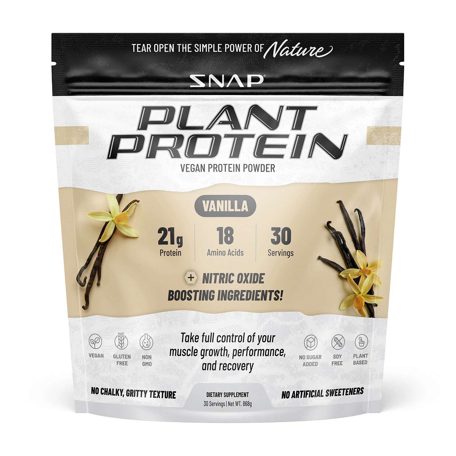 Plant Based Vegan Protein Powder - Vanilla (30 Servings)