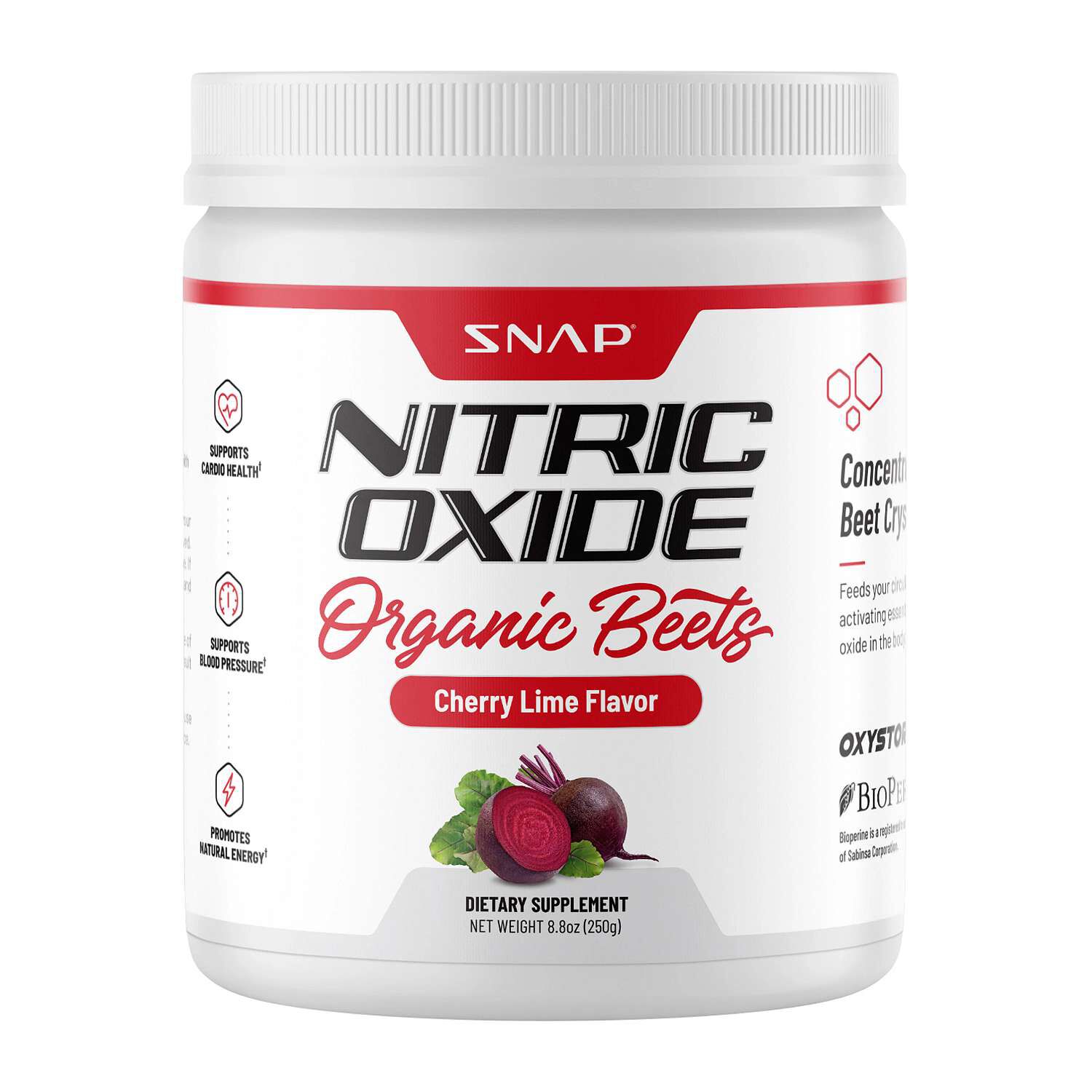 Nitric Oxide Organic Beets Vegan - Cherry Lime 8.8 Oz. (30 Servings)