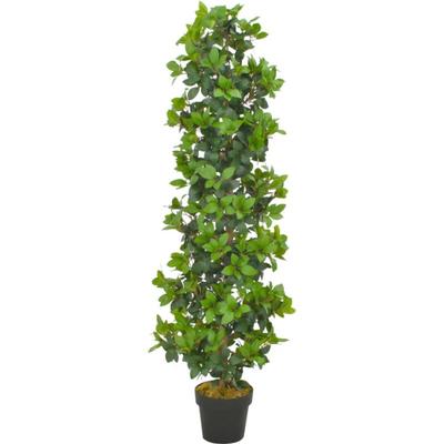 Künstliche Pflanze Lorbeerbaum mit Topf Grün 150 cm Vidaxl