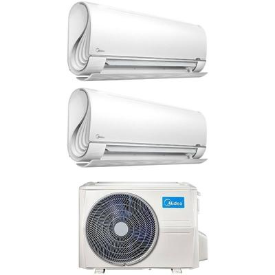 midea dual split inverter klimagerät breezeless+ 9+12 mit m2og-14hfn8-q r-32 wi-fi integrated