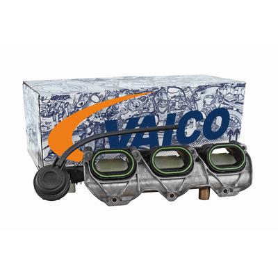 VAICO Saugrohrmodul rechts mit Stellelement für VW AUDI PORSCHE 06E133110AL 06E133110AP 06E133110BE V10-8609 Image