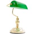 Lampe de table lampe de banquier en métal avec abat-jour lampe de chevet lampe de table verte,