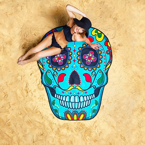 Strandtuch in Form einer ultrafeinen Faser. Riesige rosa Donut-Stranddecke – lustige Stranddecke, perfekt für Strand, Pool, See und mehr Image