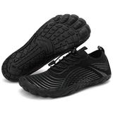 Water Shoes Quick Drying Swimming Shoes Non-slip for Outdoor Beach (40 Black)