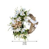 ECPECAD Spring Crossing Wreaths Twig Wreath Garland With Dried Flower Front Door Wreath For Home Decoration Wreath Decorations