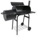 Charcoal Grill Offset Smoker Set Portable Barbecue Grill Heavy Duty BBQ Barrel Grills for Outdoor Grilling