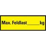 Dreifke® Regalbelastungs-Aufkleber max. Feldlast, ökologische Folie, 150x50mm, 5 Stk.