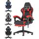(Black and Red) Ergonomic Gaming Chair with Footrest