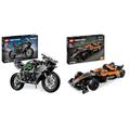 LEGO Technic Kawasaki Ninja H2R Motorrad, Geschenk für Kinder & Erwachsene & Technic NEOM McLaren Formula E Race Car, Rennwagen Spielzeug für Kinder ab 9 Jahren