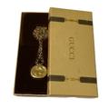 Gucci Jewelry | Gucci Vintage Necklace Yellow Gold Oval Locket Pill Box L Chain Raised Gg Motif | Color: Gold | Size: Os