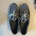 J. Crew Shoes | J Crew Nubuck Leather Boat Shoe In Olive | Color: Green | Size: 10.5