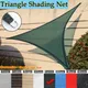 Abri solaire triangulaire de jardin vert noirâtre de haute qualité. CanAmendements Garden Sun Shade