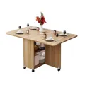 Table à Manger Pliante Moderne et Simplicité Multifonctionnelle Rangement Mobile Table de
