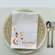 Eid Mubarak – serviettes de table en Satin 4 pièces décoration de table pour barbecue en famille