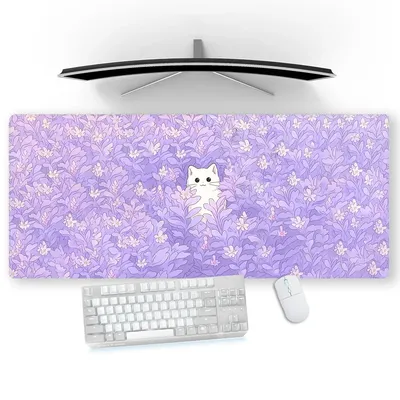 Tapis de souris chat pastel Kawaii accessoires de bureau tapis de table mignon protection de