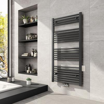 Meykoers - Badheizkörper 1200x600mm Design Heizkörper anthrazit Vertikal Handtuchheizkörper Image