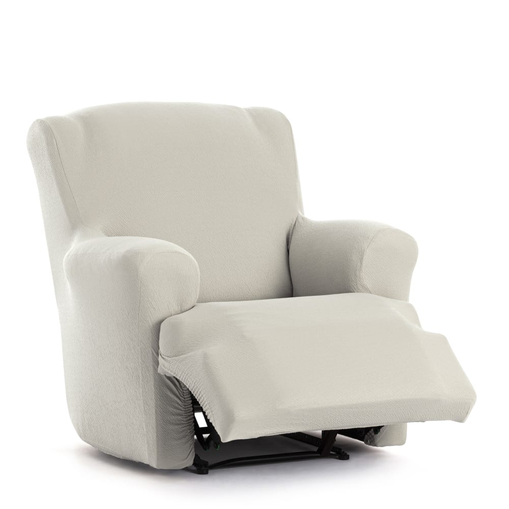 Housse de fauteuil relax XL extensible écru 60 90