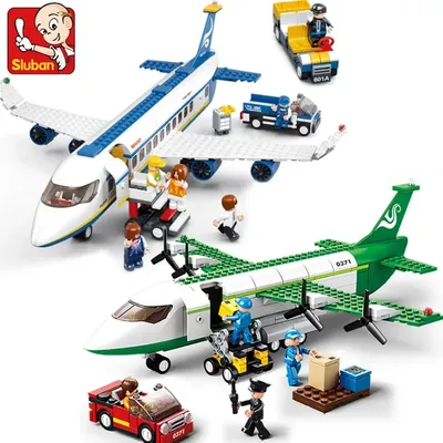 Creative City Airbus Cargo Aircraft Plane Building Blocks Air Ambulance Airplane Model Bricks