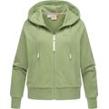 Kapuzensweatjacke RAGWEAR "Taila", Damen, Gr. S (36), braun (dusty), Sweatware, Material: 70% Baumwolle, 30% Polyester, casual, weit hüftlang, tiefer Rundhals, Langarm Ärmel ohne Ärmelschlitz Rippbündchen, Sweatjacken, modische Damen Sweatjacke mit...