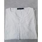 Per uomo Camicia Camicia in lino e cotone Camicia in cotone bianco Camicia con colletto cinese Camicia con colletto alla coreana Maglietta informale Liscio Da mare Hawaiano Nero Bianco Blu marino