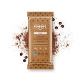 Feel Vegan Protein Bars | Brownie Chocolate Chip | Keto | Gluten Free | Organic | Lions Mane | 15g Plant Protein | Low Carb | High Protein | Dairy Free | Low Sugar | Grain Free | Nut Free | Soy Free |