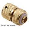 """1pc Garden Water Pipe Quick Connect, Garden Hose Quick Connect 1/2""water Hose Fit Female Male Connector, Heavy-duty Rust Resistant Brass Water Pipe Connector"""