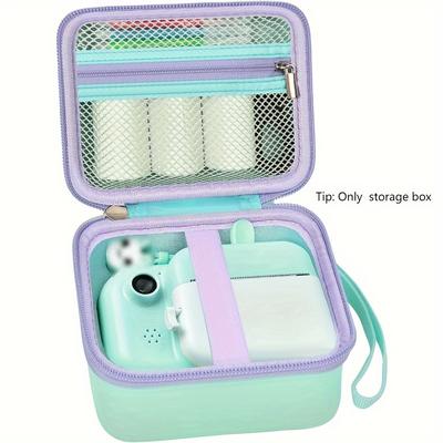 TEMU Camera Case Compatible With Instant Camera For Cameras Storage Holder Bag For Girls Toddler Camera And Print Paper(box Only)
