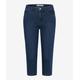 5-Pocket-Jeans BRAX "Style SHAKIRA C" Gr. 40K (20), Kurzgrößen, blau (dunkelblau) Damen Jeans 5-Pocket-Jeans