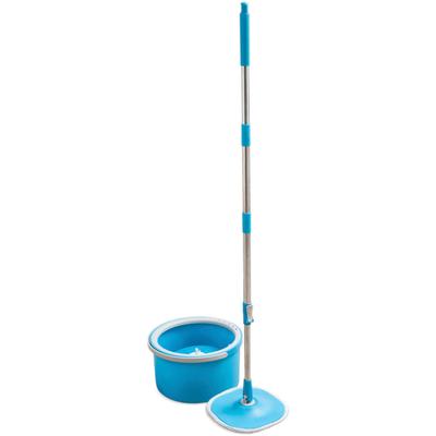 Bodenwischer-Set MEDIASHOP "Livington Clean Water Spin Mop", blau (blau, grau), B:33cm H:22,5cm L:33cm, Kunststoff, Haushaltsreinigungs-Sets Image