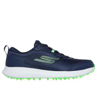 Skechers Men's GO GOLF Max Fairway 4 Shoes | Size 9.5 | Navy/Lime | Synthetic/Textile