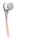 VIDENG Body Brush Electric Bath Shower Brush Body Brush Cleaning Massage Scrub Remove Exfoliating Modes Waterproof Long Handle Spa Tool (Color : Pink)