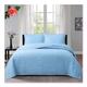 Bedcovers Double Bed Set Bedspreads Coverlets Quilted Bedspread Double Size Comforter Throw, 240x260 cm 94x102 in Breathable Summer Reversible Bedspread With 2 Pillowcases Bedspread g5a ( Color : Blue