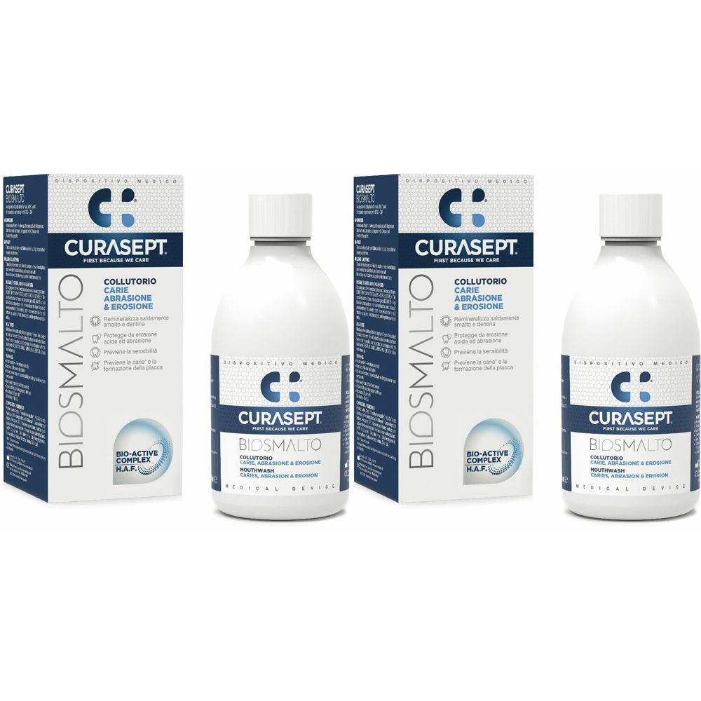 CURASEPT® Biosmalto Protezione Carie Collutorio 2x300 ml